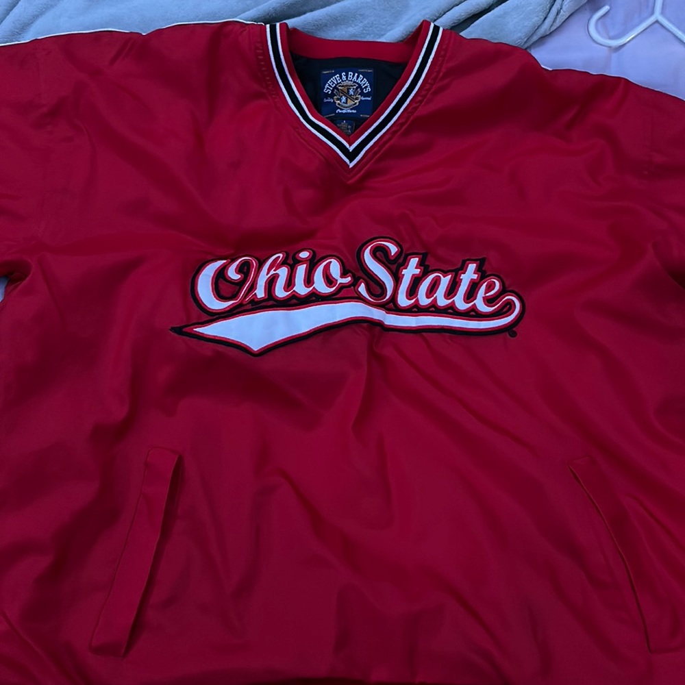 Ohio state rain coat/ windbreaker
